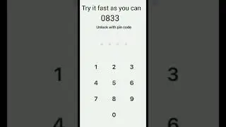 try it fast as you can#best #fast#pin#code