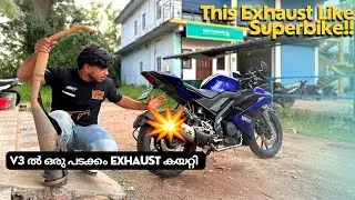 V3ൽ ഒരു Akrapovic Full System Exhaust|ഇമ്മാതിരി സൗണ്ട്!