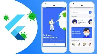Covid-19 Mobile App Concept - Flutter UI - Speed Code