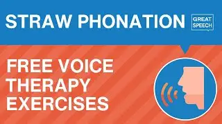 Straw Phonation Voice Therapy Exercises (EASY Walk-Through)