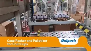 Unipack RSC | Case Packaging Machine and Palletizer for Fruit Desert Cups