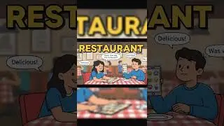 Restaurant English 🍽 Easy Words | Mr. English Duo