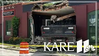 Truck crashes through art business in northeast Minneapolis