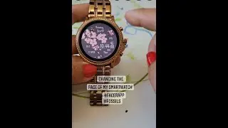 How to Change Your Smart Watch Face #facerapp #shorts #fossilsmartwatch