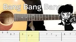 Chainsaw Man - Bang Bang Bang (Easy Guitar Tutorial Tabs) BBpanzu