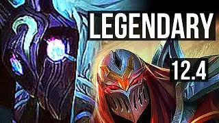 KINDRED vs ZED (JNG) | Legendary, 66% winrate, 19/3/7 | EUW Grandmaster | 12.4