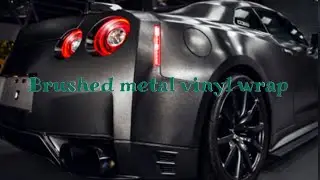 Brushed Metal vinyl sticker wrap - Copper brushed - Grey brushed - black brushed