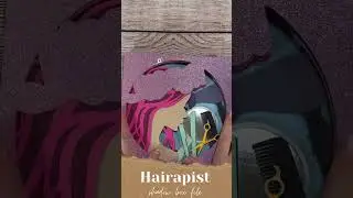 Hair Stylist Svg Shadow Box, Hair Salon, Beauty Parlor 3D Layered Shadowbox