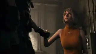 Resident Evil 4 Remake Ashley Reacts to Luis Seras Death