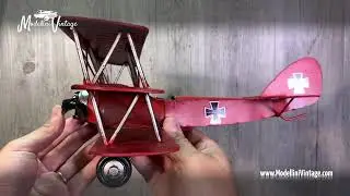 Modellino Vintage Aeroplano Barone Rosso d'epoca da collezione