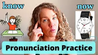 Pronunciation practice English diphthongs /əʊ/ and /aʊ/ - Learn how to say words with ou and ow!