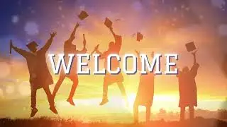 WELCOME - Congrats Grads Series - Church Graduation Motion Background/ Loop - No Copyright