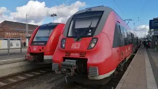 S-Bahn Rostock Mitfahrt auf der Linie S3 von Scharstorf bis G&uuml;strow in der Br. 442 Talent 2🥰