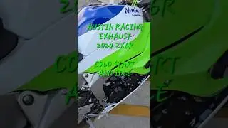 Austin Racing exhaust on 2024 ZX6R. Worth the wait! #kawasaki #zx6r #slipon #exhaust #austinracing
