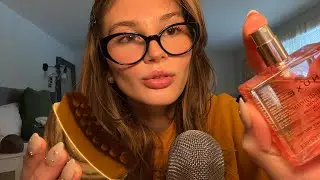 ASMR face massage (layered sounds)