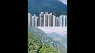 Side and front views of HK&rsquo;s cable cars#hk #hongkong #cable #car #cablecar #view #views #hk #travel