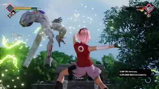 Naruto (team 7) vs DBZ (Goku, Vegeta, Frieza) JUMP FORCE