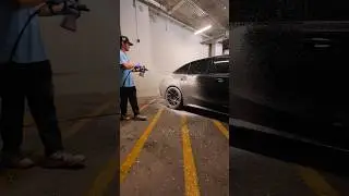Detailing a M3 G80 in a Parking Garage