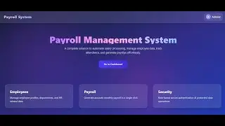 Payroll Management System (Software Engineering Project)