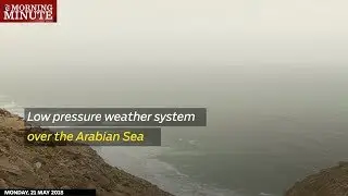 Low pressure weather system over the Arabian Sea