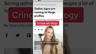 Cringe astrology on Hinge dating app.
