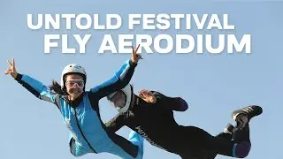 Brand promotion with AERODIUM wind tunnel at UNTOLD festival!