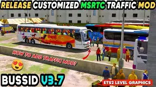 CUSTOMIZED MSRTC TRAFFIC MOD For Bus Simulator Indonesia | Bussid V3.7 | Fully Installation Process