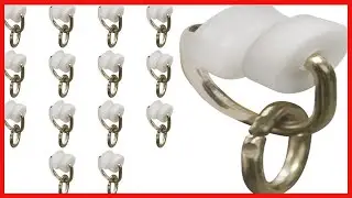Smooth Glide with Kenney IBeam Curtain Rod Gliding Carrier Hooks