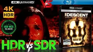 HDR DV WCG ANALYSIS ( The Descent 2005 ) 4K UHD BD REVIEW vs 1080p BD SDR 100nits #TRUE_DIFFERENCE