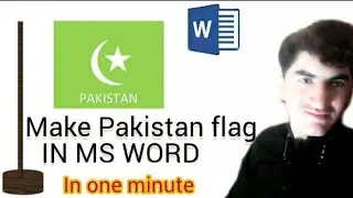 How to create pakistan flag in ms word/Pakistan flag/Pakistan flag digisn in msword