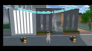 Review Single House Aesthetic + Rumah Kucing maap yak ga bisa di save terus Sakura School Simulator✨