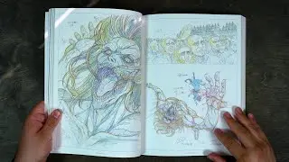 Artbook ASMR - Attack on Titan MAPPA Key Animation Part 1 - Page Turning, Relaxing ASMR