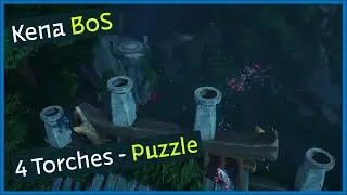 4 Torches Puzzle - Warrior Path - Kena: Bridge of Spirits