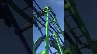 The Joker Free Fly Coaster Six Flags Great America #shorts