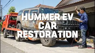 ASMR Car Restoration: Hummer EV | Rust Removal, Cleaning & Detailing