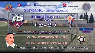 Senior. ( Jornada: 7ª.) C.D. Huéscar: ( 2 ) - C. D. Numancia: ( 2 )