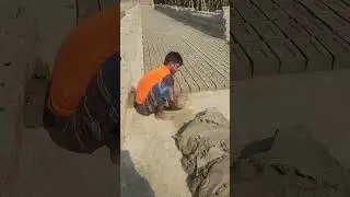 Old-fashioned handmade brick making. #shorts #brickmaking #brickfield #ziegel