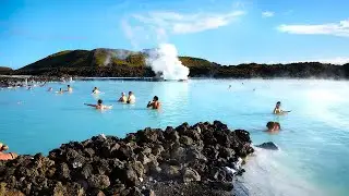 Winter at the Blue Lagoon in Iceland