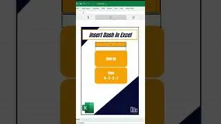 Insert Dash | Excel Hotkey | ExcelHelpNow | #shorts #excel #exceltips