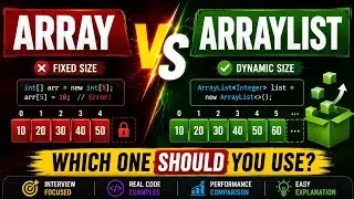 Array vs ArrayList in Java | Internal Working + Live Coding + Interview Questions #javainterview