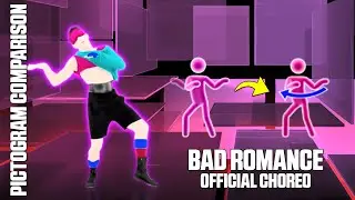 PICTOGRAM COMPARISON - BAD ROMANCE OFFICIAL CHOREO | JUST DANCE 2015 x JUST DANCE +