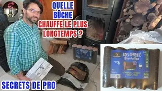 Bois densifié, bon plan? qui gagne le match et chauffe le plus longtemps ? Test et démo.