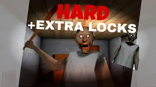Прохождение игры Granny на сложности Hard+Extra locks через входную дверь/Granny the horror game