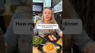 How much a local dinner actually costs in Thailand 🇹🇭