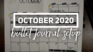 October 2020 Bullet Journal Setup - VivaGlamLana
