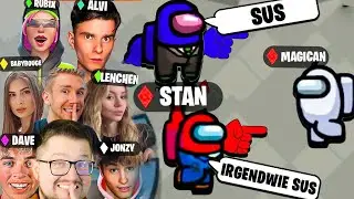 JEDER HASST MAGICAN 😡 10 Content Creator Among Us XXL Battle mit Alvi, Jonzy, Rubix, Davenite