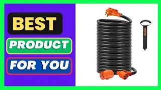 VEVOR 50 ft RV Extension Cord, 50 Amp, Heavy Duty STW RV Power Cord, NEMA 14-50R