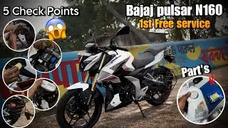 Bajaj Pulsar N160 First Service Cost | Pulsar N160_Half clutch issue 😱 | Detail Video | Vlog no. 43