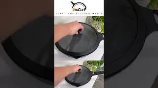 Vinchef Nonstick Skillet with Lid | 11In/5Qt | with Lid Heat Indicator | Induction Compatible