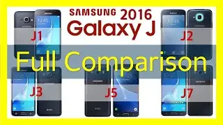 Samsung Galaxy J Series 2016 | Comparison